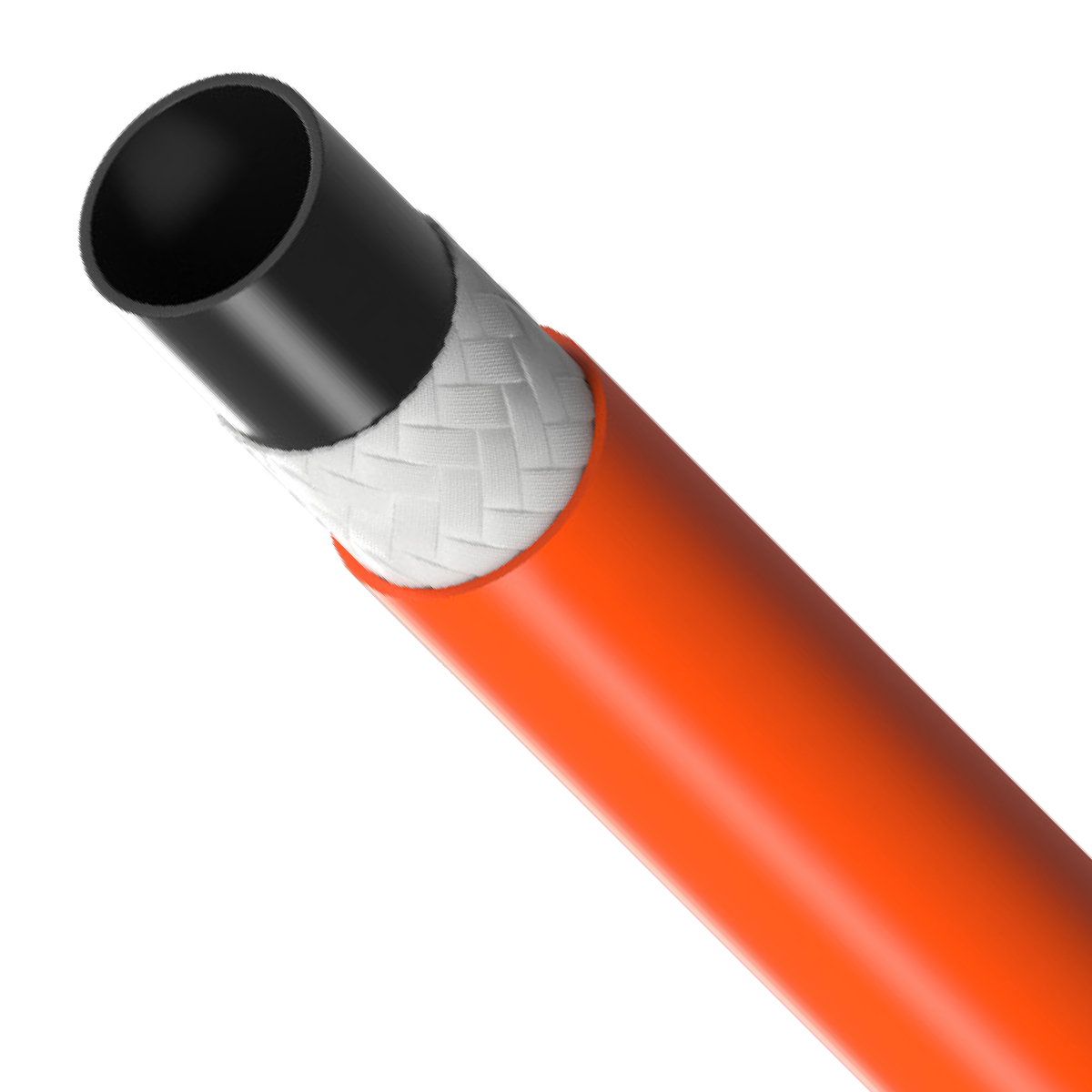 Manguera - DN06 - 1/4" - termoplástica - no conductiva - 2750 psi.